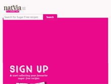 Tablet Screenshot of natvia.com